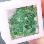 5.24 carats of real round cut Colombian Emeralds!