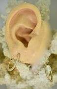 Easy-to-Wear 14K Diamond Hoop Earrings