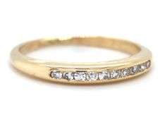 Sparkling Little 14K YG Channel Set Diamond Band