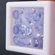 Heavy flashing! Untreated! 6.76ct oval cut Tanzanite set!