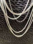 Sterling Silver Italian 925 Layered 8 Piece Chain Set 8", 9", 20", 20", 20", 22" (adjustable x3)