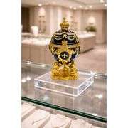 14k Gold-Plated Musical Faberge-Style Jewelry Trinket