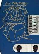 Iron Maiden Signed Fender Guitar w Hand Drawn Eddie Sketch