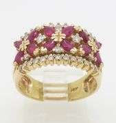 Ruby & Diamond Cocktail Ring