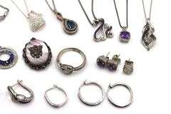 Group lot of Vintage 925 sterling silver mixed jewelry
