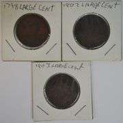 1798, 1802, & 1803 Draped Bust Large Cents in Good