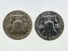 1962 & 1963 Franklin Silver Half Dollars