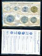 6 Israeli Uncirculated Mint Sets in Original Packaging: 1979