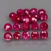 Simply gorgeous set of 22 Rubies weighing 5.08 carats total!
