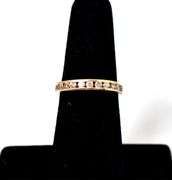 Wonderful 14K Yellow Gold Diamond Band Ring