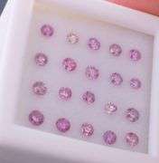 Collectors large sized 20 piece .75ct set of real Pink Diamonds!