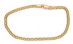 Always Useful 14K YG Hand Made Flat Bracelet