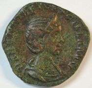 High grade large Roman Bronze Sestertius of Empress Herennius Etrucillar, 249-251 AD