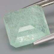 Bright green! Fully transparent! Real 7.94ct Zambian Emerald!