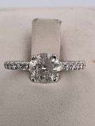 TACORI CERTIFIED 18K WHITE GOLD DIAMOND ENGAGEMENT RING
