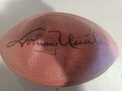 Hall of Famers Authpgrph Football by Johnny Unitas, A. Donovan, Jim Parker