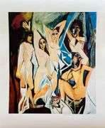 Pablo Picasso, The Women of Avignon, Hand Signed by the Estate