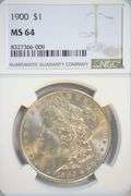 Real nice nearly Gem BU 1900 Morgan Silver Dollar. NGC MS64