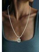 3.5 Ct VVs1 Russian Color Change Lab Simulated Alexandrite Pendant Necklace