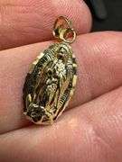 10K Yellow Gold Saint Pendant