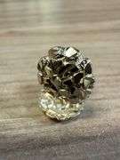 10K Yellow Gold Round Nugget Stud Earrings