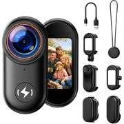 4K Mini Body Camera with 64GB Card Wearable POV Cam