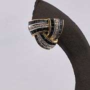 CERTIFIED 18K GOLD DIAMOND AND SAPPHIRE EARRINGS