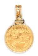 1986 US $5 Gold Piece Pendant