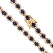 Ravishing Brand new European Direct From Manufacturer 30.00CTW Oval Cabochon-Cut Kyanite & 6.00CTW D
