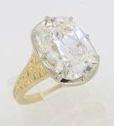 Certified Rare 5.51CT Antique Cushion Cut Diamond Ring