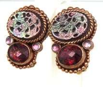 Stephen Dweck multi gemstone clip on earrings