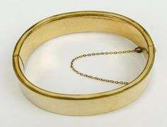 Antique Gold Filled Engraved Bangle Bracelet