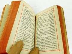 1913 Ave Maria French Leather Prayer Book