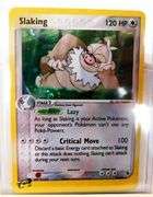 Pokémon 2003 Slaking Stage 2 Holo Swirl Trade Card