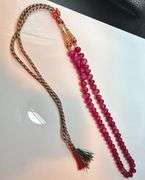 Beautiful Large 830 Cttw Natural Mined From The Earth Ruby Single Strand Necklace
