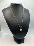 Beautiful 3 Ct Heart Cut Simulated Diamond Pendant Necklace