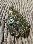 10k Yellow Gold Jesus Pendant