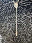 Sterling Silver 925 Italian Rosary 18" Necklace