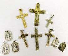 Lot of Vintage Cross's & Religious Medals