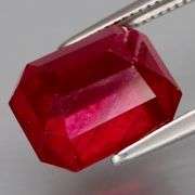 Glowing 6.46ct top blood red Ruby from Madagascar