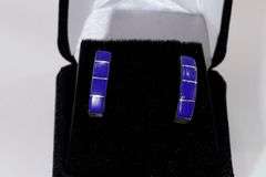 Classic Natural Lapis and Sterling Earrings
