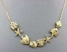 Nice 14K YG Seashore Themed Necklace