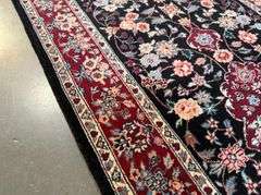 Fine Silk&Wool Tabriz Runner 2.6x10'