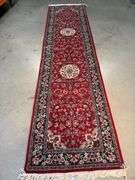 Fine Silk&Wool Tabriz Runner 2.6x10'