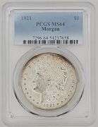 1921-P Morgan Silver Dollar PCGS MS64 (Brilliant Uncirculated)