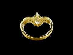 WOW!!! Ladies Sparkling Yellow Gold Plated 3.75 Ct Marquis Cut CZ Ring