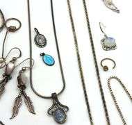 Big group lot of vintage 925 sterling silver mixed jewelry