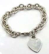 Tiffany & co heart tag charm bracelet