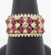 Ruby & Diamond Cocktail Ring