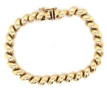 Popular 14K YG San Marco Link Bracelet